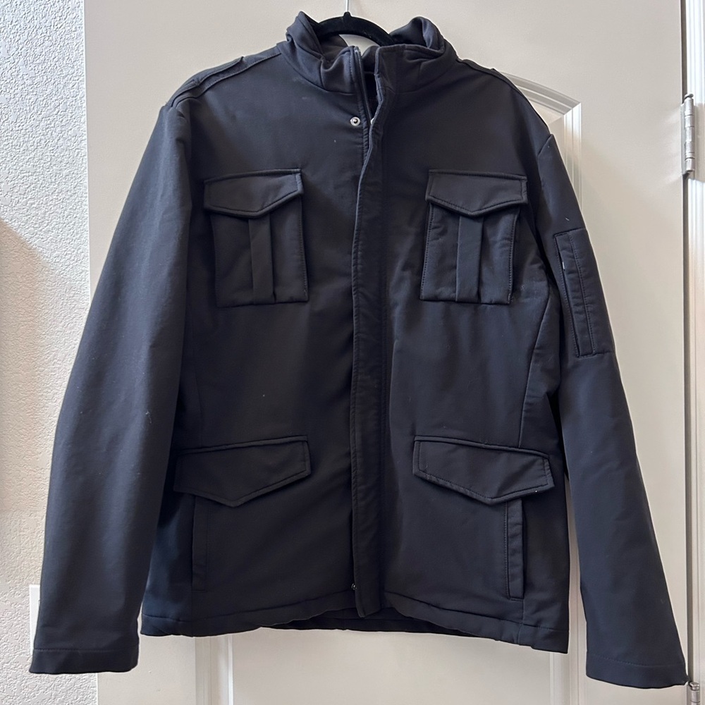 Egara Slim Fit Field Jacket Coat. Military cargo. Thick! Pockets! Heavyweight.